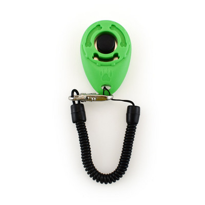 Εκπαίδευση σκύλων κατοικίδιων γατών Clicker Plastic Dogs Click Trainer Aid Too Ρυθμιζόμενο ιμάντα καρπού Ήχος κλειδί αλυσίδας κλειδιού Dog Whistle Dog Trainer