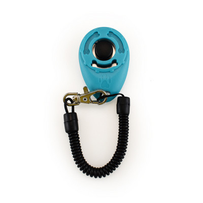 Εκπαίδευση σκύλων κατοικίδιων γατών Clicker Plastic Dogs Click Trainer Aid Too Ρυθμιζόμενο ιμάντα καρπού Ήχος κλειδί αλυσίδας κλειδιού Dog Whistle Dog Trainer
