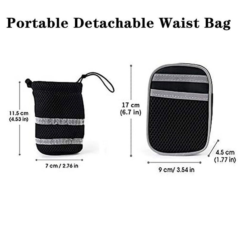 Lese multifuncționale pentru plimbare pentru câini, costume pentru antrenament sportiv reflectorizant, geantă de talie pentru animale de companie, ruc de tracțiune pentru alergare, cu centură