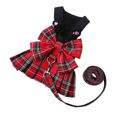 Pas Mačka Garnitura Uzica Set Haljine s mašnama Odjeća za štene za male pse Prsluk Haljina Odjeća teddy francuski buldog Oprema za kućne ljubimce