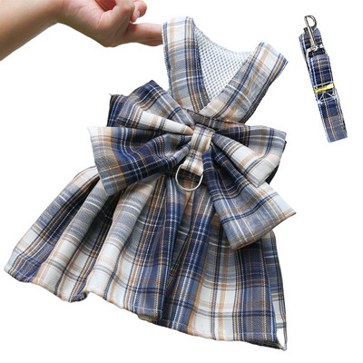 Pas Mačka Garnitura Uzica Set Haljine s mašnama Odjeća za štene za male pse Prsluk Haljina Odjeća teddy francuski buldog Oprema za kućne ljubimce