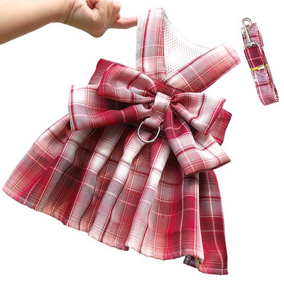 Pas Mačka Garnitura Uzica Set Haljine s mašnama Odjeća za štene za male pse Prsluk Haljina Odjeća teddy francuski buldog Oprema za kućne ljubimce