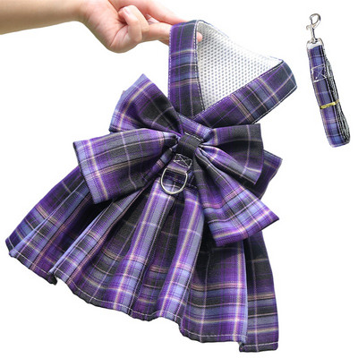 Pas Mačka Garnitura Uzica Set Haljine s mašnama Odjeća za štene za male pse Prsluk Haljina Odjeća teddy francuski buldog Oprema za kućne ljubimce