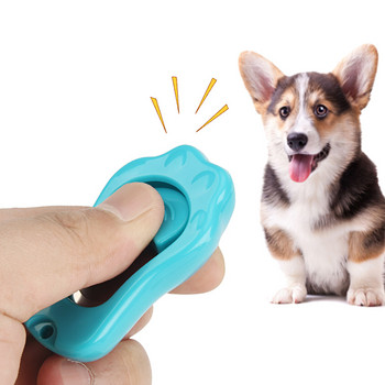 2бр Pet Trainer Paw Shape Dog Clicker Toys Pet Tranining Clickers Obedience Dog Pets Trainer Trainer Click Award Supplies