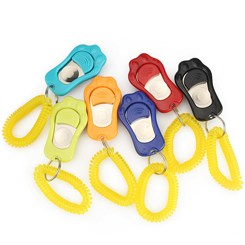 2 buc. Antrenor pentru animale de companie, în formă de labe, jucării cu clicuri pentru câini, accesorii pentru antrenament pentru animale de companie.