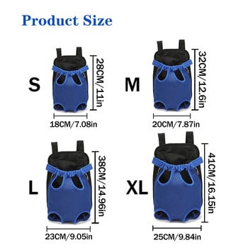 Φορητό σακίδιο πλάτης για σκύλους ταξιδιού Αναπνεύσιμο διχτυωτό τσάντα μεταφοράς κατοικίδιων ζώων Πτυσσόμενη τσάντα εξωτερικού χώρου μεγάλης χωρητικότητας για σκύλους γάτες Αξεσουάρ για κατοικίδια