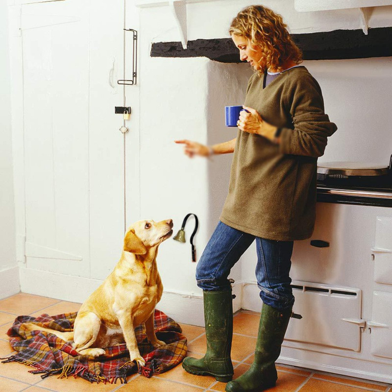 Išmanieji senoviniai kalėdiniai skambučiai, montuojami ant sienos, metaliniai mokomieji varpeliai, apsaugantys nuo durų durų, naminių šunų interaktyvūs žaislai