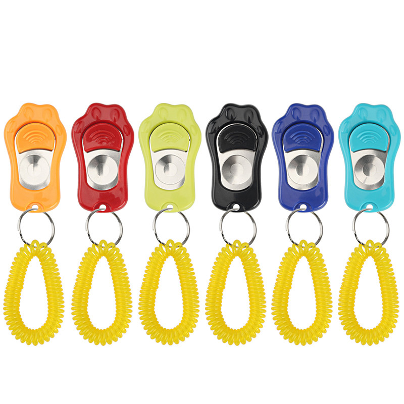 2tk Lemmikloomakoera klõpsutaja mänguasjad treener Käpa kuju Lemmikloomade treenimine klõpsajad kuulekus koera lemmikloomad koolitustreener kliki auhinnatarvikud