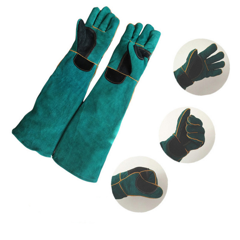 Naminių gyvūnėlių pirštinės nuo įkandimų Dvisluoksnės karvės odos sutirštintos šunų katės treniruotės Apsauga nuo įkandimų, įbrėžimų katė