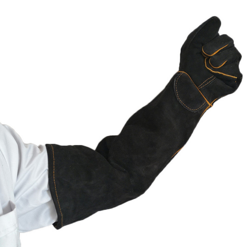 Naminių gyvūnėlių pirštinės nuo įkandimų Dvisluoksnės karvės odos sutirštintos šunų katės treniruotės Apsauga nuo įkandimų, įbrėžimų katė