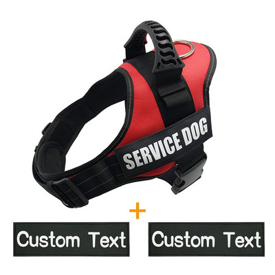 Oznaka za identifikaciju psa Oprtač za pse K9 Prsluk s imenom psa Prilagodljiv s prilagođenim naljepnicama Reflektirajuće naljepnice Psi Personalizirane potrepštine za kućne ljubimce