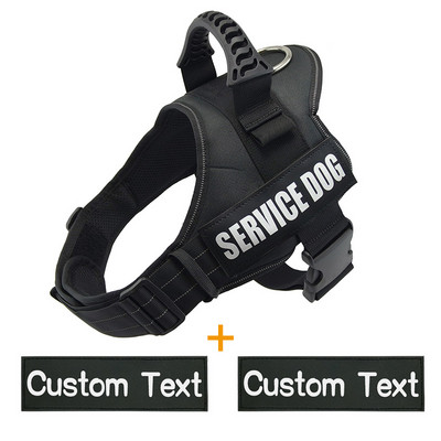 Oznaka za identifikaciju psa Oprtač za pse K9 Prsluk s imenom psa Prilagodljiv s prilagođenim naljepnicama Reflektirajuće naljepnice Psi Personalizirane potrepštine za kućne ljubimce