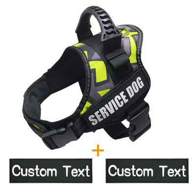 Oznaka za identifikaciju psa Oprtač za pse K9 Prsluk s imenom psa Prilagodljiv s prilagođenim naljepnicama Reflektirajuće naljepnice Psi Personalizirane potrepštine za kućne ljubimce