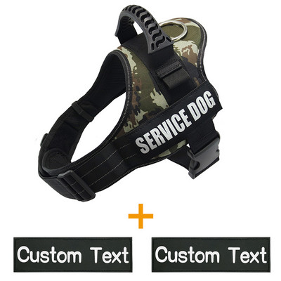 Oznaka za identifikaciju psa Oprtač za pse K9 Prsluk s imenom psa Prilagodljiv s prilagođenim naljepnicama Reflektirajuće naljepnice Psi Personalizirane potrepštine za kućne ljubimce