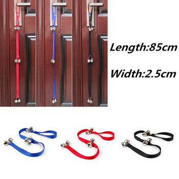 Υψηλής ποιότητας Dogtraining Door Training Doorbell Rope Door Bell Leash for Dogs Cats 85cm Ρυθμιζόμενο Μήκος Εργαλεία Εκπαιδευτή κουταβιών