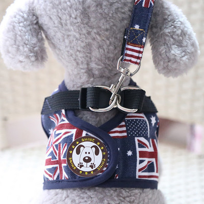 Set de ham și lesă pentru câini cu aripi de înger pentru buldog francez, haine respirabile pentru câini mici, accesorii pentru cățeluș Pug Chihuahua