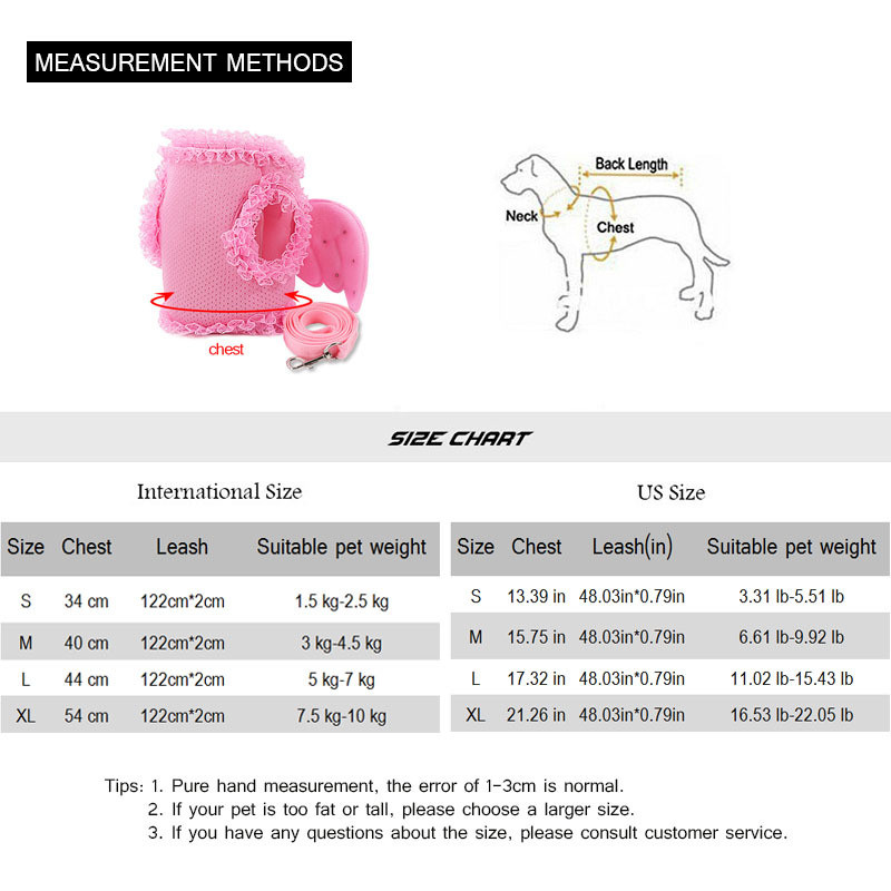 Set de ham și lesă pentru câini cu aripi de înger pentru buldog francez, haine respirabile pentru câini mici, accesorii pentru cățeluș Pug Chihuahua