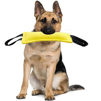 Обучение на кучета Bite Stick Издръжлив с 2 дръжки за играчки за кучета влекачи Форма на възглавница Куче Интерактивни дъвчащи играчки за играчки за домашни кучета