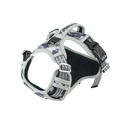 Ham reflectorizant pentru câini, reglabil de siguranță, curele de plumb pentru vehicule, hamuri pentru câini respirabile, dresaj de mers, accesorii perros