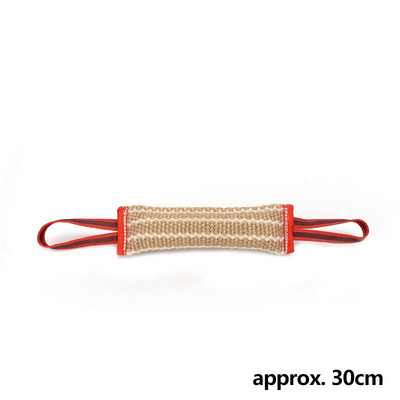 Jastuk za pseći ugriz od jute s 3 ručke, lanena igračka za tegljač, agresivna podloga za grickanje, interaktivna vrećica za žvakanje za srednje velike ljubimce