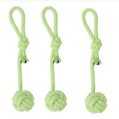 Izdržljiva pamučna loptica za uže za pse, igračka za čvor, štene, igračka za žvakanje, mačka, mače, igračka za čišćenje zubi, loptica za kućne ljubimce, male srednje velike igračke za pse