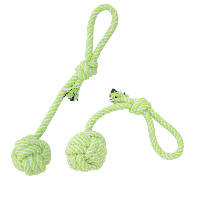 Izdržljiva pamučna loptica za uže za pse, igračka za čvor, štene, igračka za žvakanje, mačka, mače, igračka za čišćenje zubi, loptica za kućne ljubimce, male srednje velike igračke za pse