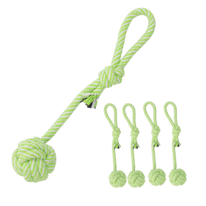 Izdržljiva pamučna loptica za uže za pse, igračka za čvor, štene, igračka za žvakanje, mačka, mače, igračka za čišćenje zubi, loptica za kućne ljubimce, male srednje velike igračke za pse