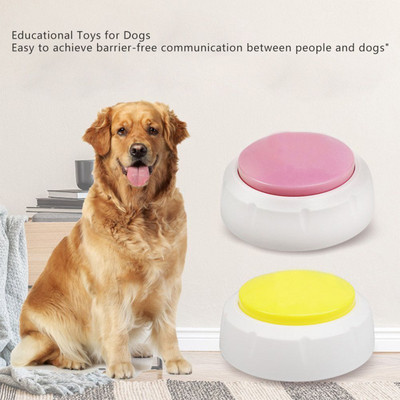 Kisállatkutyának beszélő énekgombos, rögzíthető beszélőgombos játék kisállat kommunikációhoz oktatóeszköz Pet Sound Box kutyajátékok