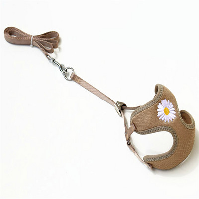 Naramenice za štene Ogrlica Slatki mačići Set naramenica s vezom Tratinčica Vez naramnice za mačke i povodac za male srednje pse Chihuahua Yorkie