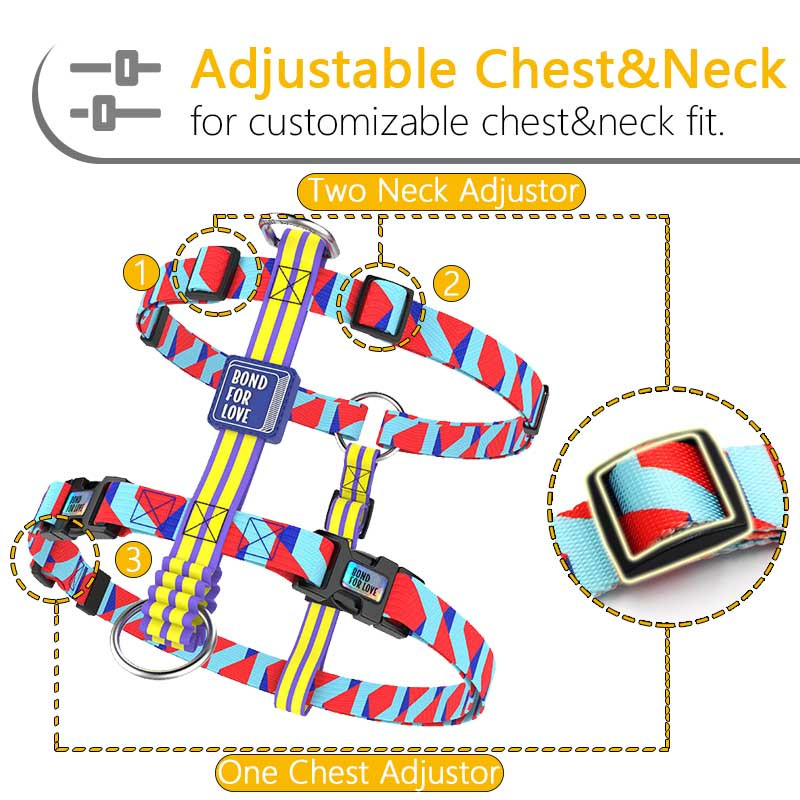 Harnaș pentru câini din nailon moale, curea pentru piept, guler ajustabil, drăguț, roz, pentru câini mici, mari, chihuahua, buldog, Arnes Perro