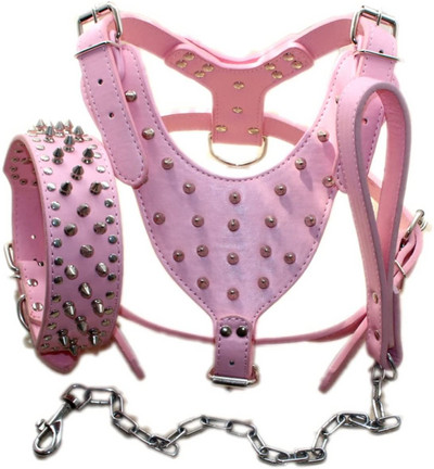 Σετ λουριών λουριών με λουρί για κολάρο με λουρί με αντιεκρηκτική προστασία για κατοικίδιο με πριτσίνια πανκ στυλ σκύλου Αξεσουάρ για εξωτερικούς χώρους για σκύλους