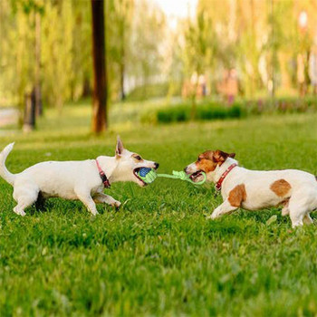 Σκύλος κατοικίδιων ζώων Βαμβακερό σχοινί για μάσημα Παιχνίδια από φυσικό βαμβάκι που πλένονται ανθεκτικό ρυμουλκό Μεγάλα μικρά σκυλιά Παιχνίδι Διαδραστικό βαμβακερό σχοινί Προμήθειες για κατοικίδια