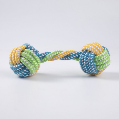 Naminių šunų medvilninės virvės kramtomieji žaislai Natūralios medvilnės plaunamas patvarus vilkikas Didelių mažų šunų žaislas Interaktyvus medvilninės virvės Naminių gyvūnų reikmenys