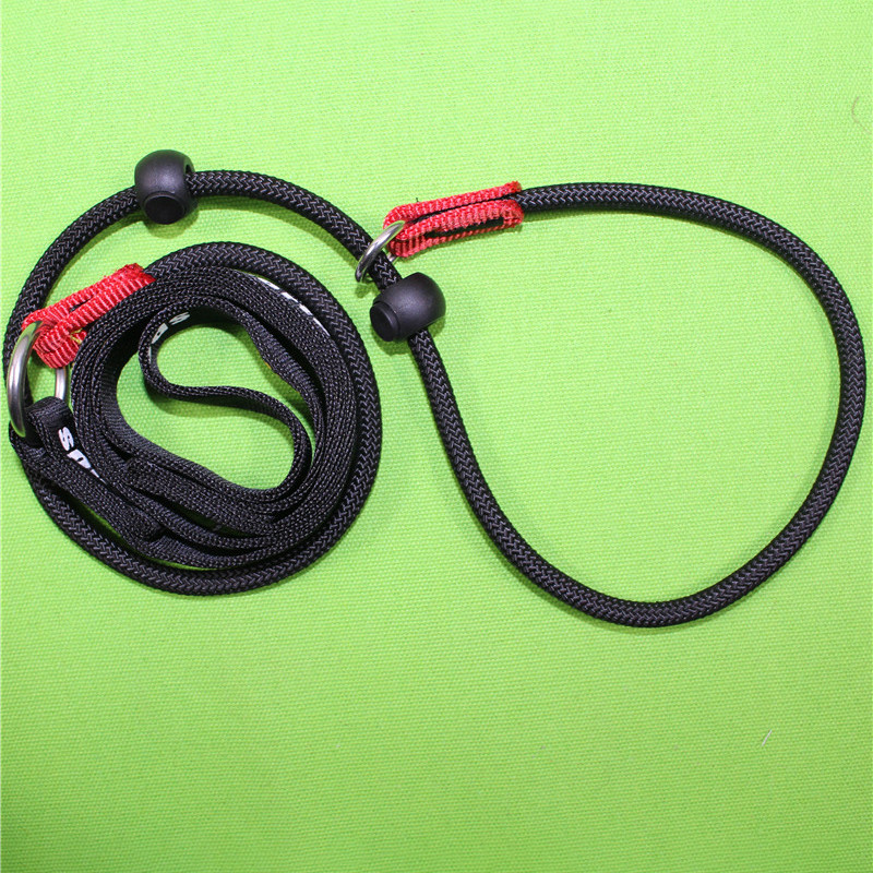 Frânghie de dresaj pentru câini de companie, lesă pentru câini mijlocii până la mari, stil P din nailon, cu tracțiune reglabilă, curea pentru guler de sufocare, accesorii pentru animale de companie