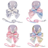 Set de lesă pentru ham pentru câini Papion pentru cățeluș, pisică, ham, vestă, buldog francez, chihuahua, pug, pentru plimbare în aer liber, lesă pentru câini de talie mică