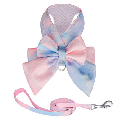 Set de lesă pentru ham pentru câini Papion pentru cățeluș, pisică, ham, vestă, buldog francez, chihuahua, pug, pentru plimbare în aer liber, lesă pentru câini de talie mică