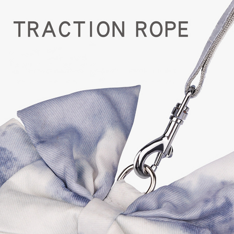 Set de lesă pentru ham pentru câini Papion pentru cățeluș, pisică, ham, vestă, buldog francez, chihuahua, pug, pentru plimbare în aer liber, lesă pentru câini de talie mică