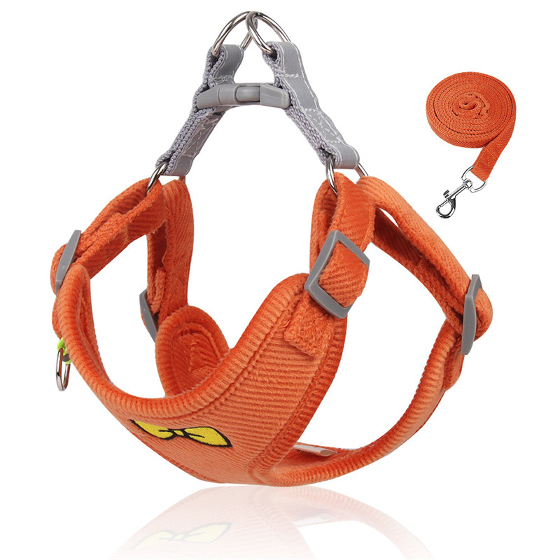 S-XL, toamnă, material din velur, vestă, piept, ham pentru câine de talie mică, model drăguț papion, curea cu frânghii, articole de modă pentru animale de companie