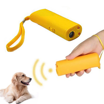 ChanFong Ultrasonic Dog Cat Repeller Infrared Laser Chaser Mini Portable Trainer Animal Trainer Bark Stop Control Device Set Supplies
