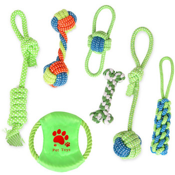 1 бр. Въжета с топчен възел Играчки за домашни кучета Играчки за дъвчещи котки Безопасни играчки за продукти за обучение на домашни любимци Аксесоари за кучета
