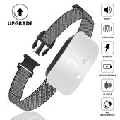 Guler pentru câini anti-lătrat IP67, vibrație, bip de șoc electric, fără lătrat, zgarda de dresaj automată pentru câini, accesorii reîncărcabile pentru câini