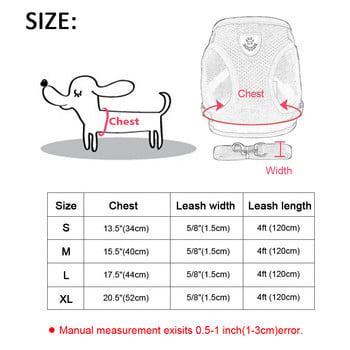 Ζώνες σκύλου για Chihuahua Pug Small Medium Dogs Nylon Mesh Puppy Cat λουριά Γιλέκο Reflective Walking Leash Leash Petshop