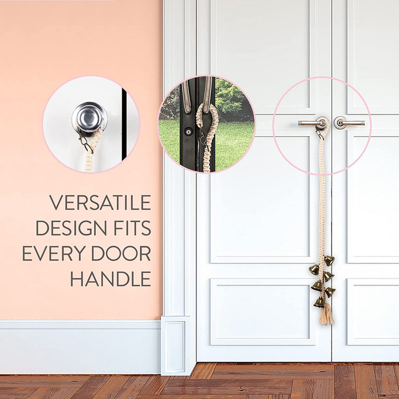 Door Training Door Bell Dog Dressing Durų Skambutis Šunų Skambučiai Durų Dresūra Mažiems Vidutiniams Ir Dideliems Šunims Mokymas Naminių gyvūnėlių Tualete