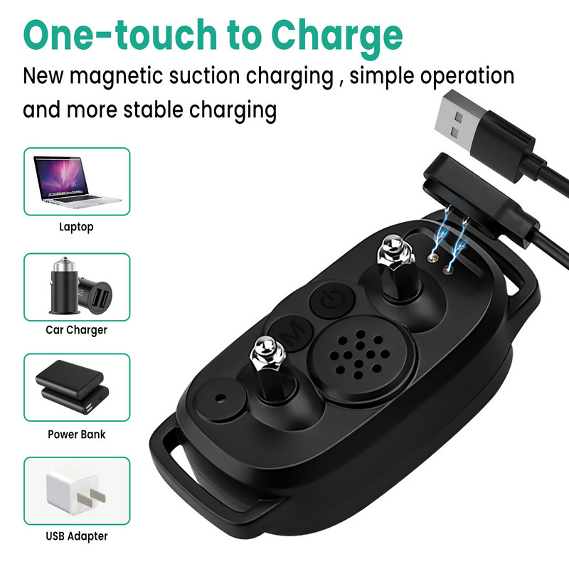 Actualizați zgarda pentru câini anti-lătrat, șocuri electrice automate, bip vibrație, fără lătrat, zgarda de dresaj reîncărcabilă pentru câini, consumabile pentru câini