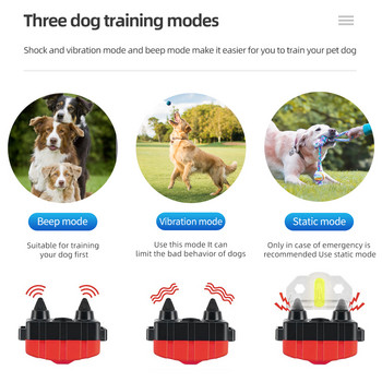 Ηλεκτρικό κολάρο εκπαίδευσης σκύλων 500M Αδιάβροχο επαναφορτιζόμενο τηλεχειριστήριο για κατοικίδια Shock Sound Dog Repeller Αξεσουάρ σκυλιών