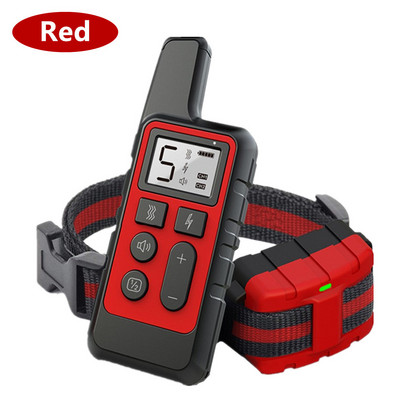 500M elektriline koeratreeningu kaelarihm veekindel taaslaetav lemmiklooma kaugjuhtimispult Shock Sound Koerte repeller Koerte tarvikud