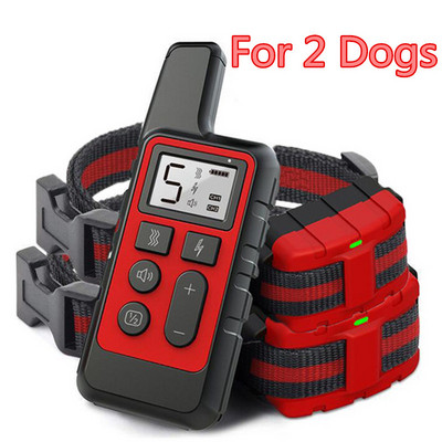 500M elektriline koeratreeningu kaelarihm veekindel taaslaetav lemmiklooma kaugjuhtimispult Shock Sound Koerte repeller Koerte tarvikud