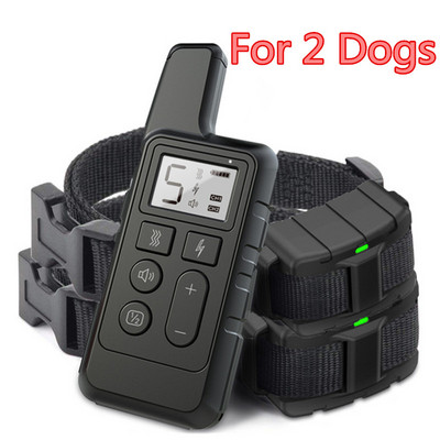 500M elektriline koeratreeningu kaelarihm veekindel taaslaetav lemmiklooma kaugjuhtimispult Shock Sound Koerte repeller Koerte tarvikud