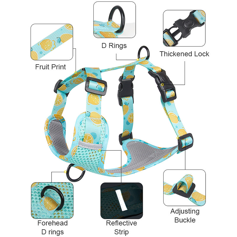 Harnaș reflectorizant pentru câini pentru animale de companie, reglabil, fără tragere, pentru câini de talie mică, medie, mari, pentru plimbare, pentru alergare, buldog francez, labrador