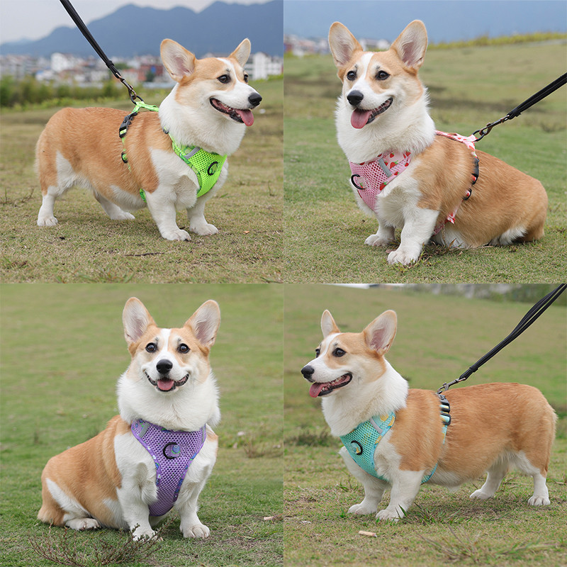 Harnaș reflectorizant pentru câini pentru animale de companie, reglabil, fără tragere, pentru câini de talie mică, medie, mari, pentru plimbare, pentru alergare, buldog francez, labrador